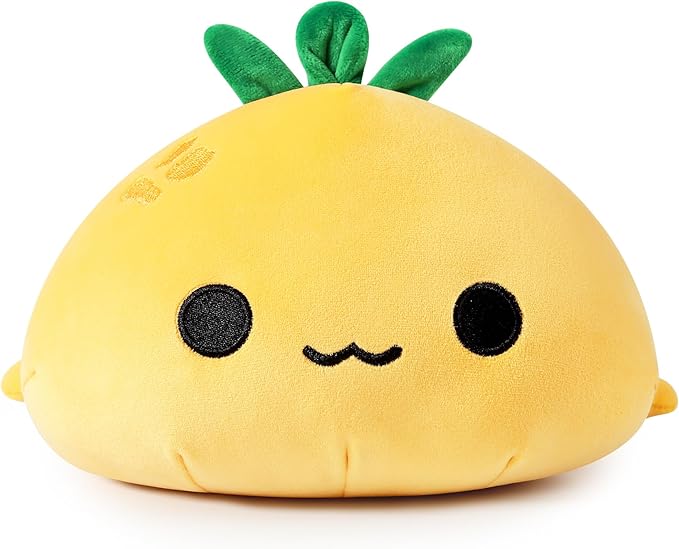 Onsoyours Turtle Plush Cute Pineapple Soft Stuffed Animal Turtle Plush Pillow, Tortoise Kawaii Pineapple Plushie Toy for Kids (Pineapple Turtle, 13")