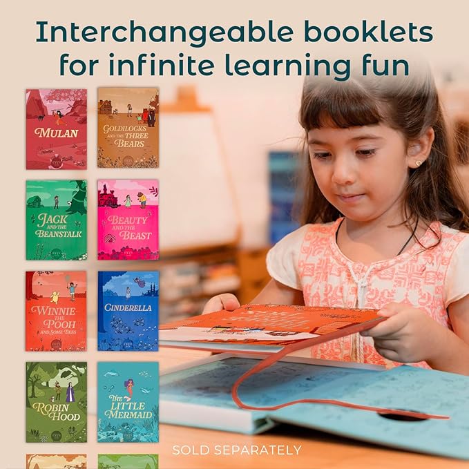 Cali’s Books The Three Little Pigs | infinibook Storytelling Toy + Reader | Read-Aloud E-Reader with Games | Recordable Interactive Storybook for Kids 3-6 | Screen-Free Educational Gift