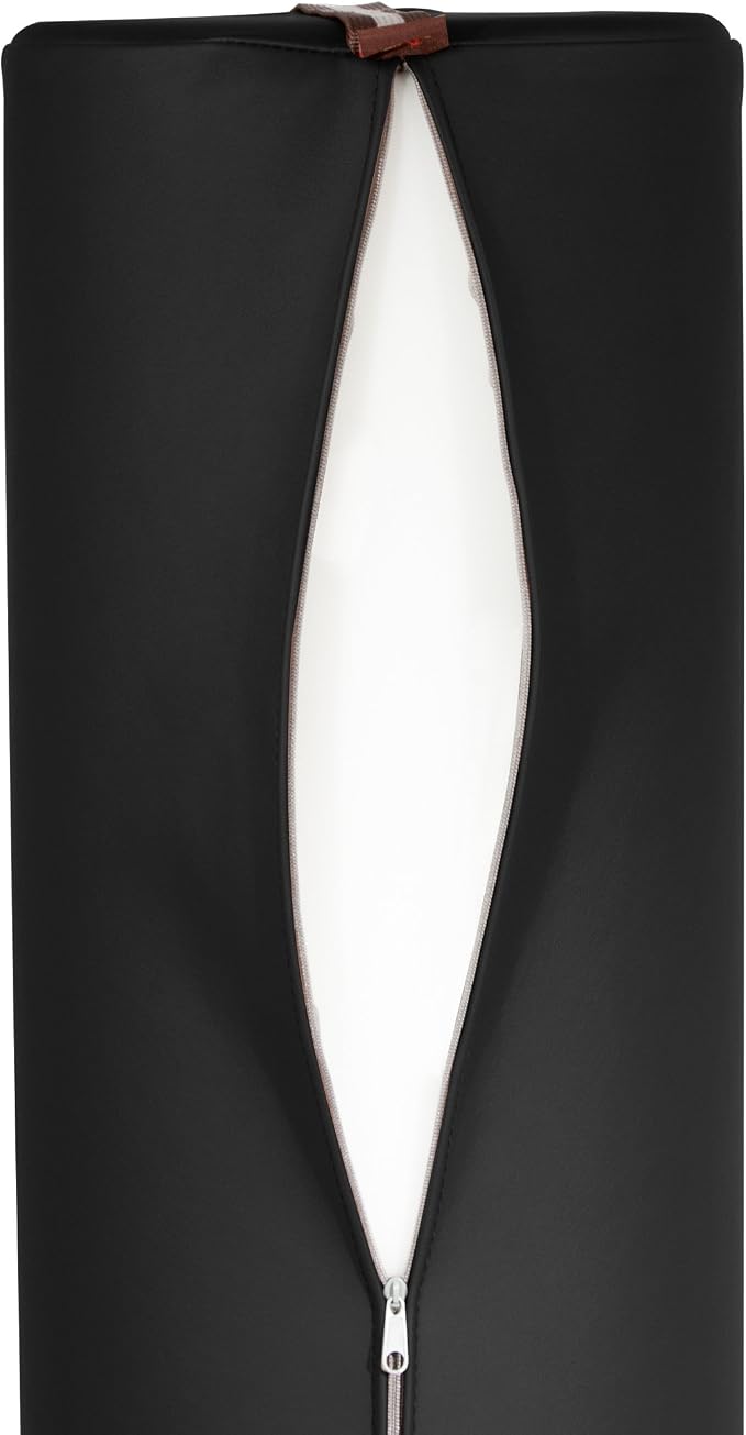Master Massage 9" Full Round Bolster - Black, 1count