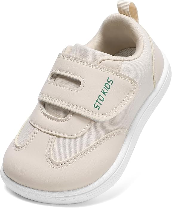 Wide Toe Box Toddler Shoes Zero Drop Boys Girls Barefoot Shoe Non-Slip Little Kids Sneakers for First Walking