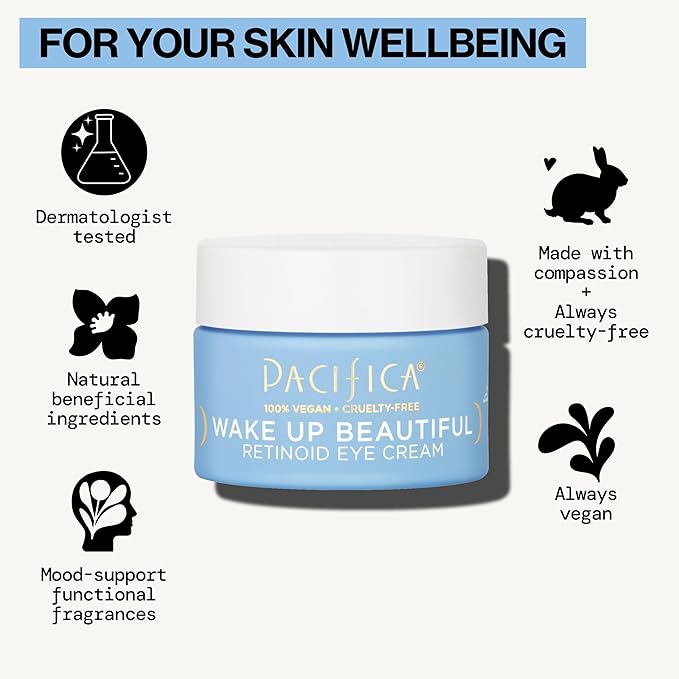 Pacifica, Eye Cream Wake Up Beautiful Retinoid, 0.5 Fl Oz