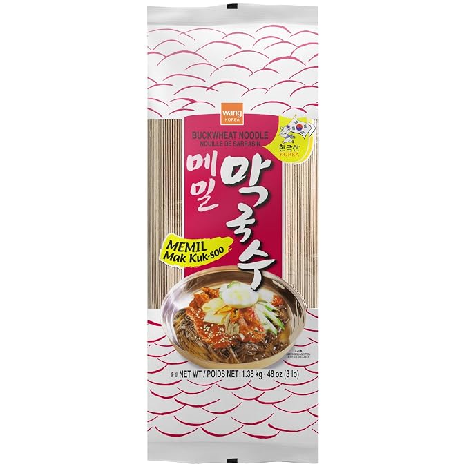 Wang Buckwheat Memil Soba Makguksu, Korean Thin Noodle, 3LB