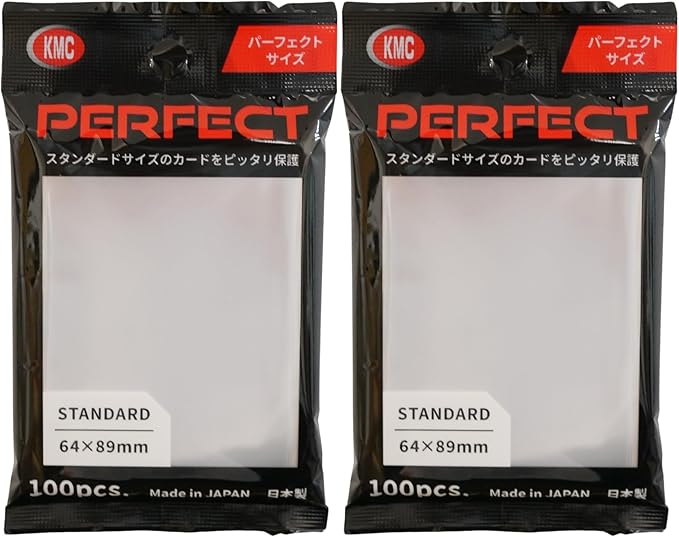 KMC 100 Pochettes Card Barrier Perfect Size Soft Sleeves 2 Pack Value Set !