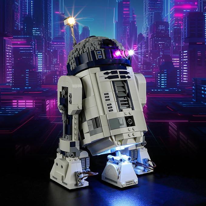 Vaodest LED Light for Lego 75379 R2-D2,Design and Configuration Compatible with Model 75379 (LED Light Only, Not Building Block Kit)