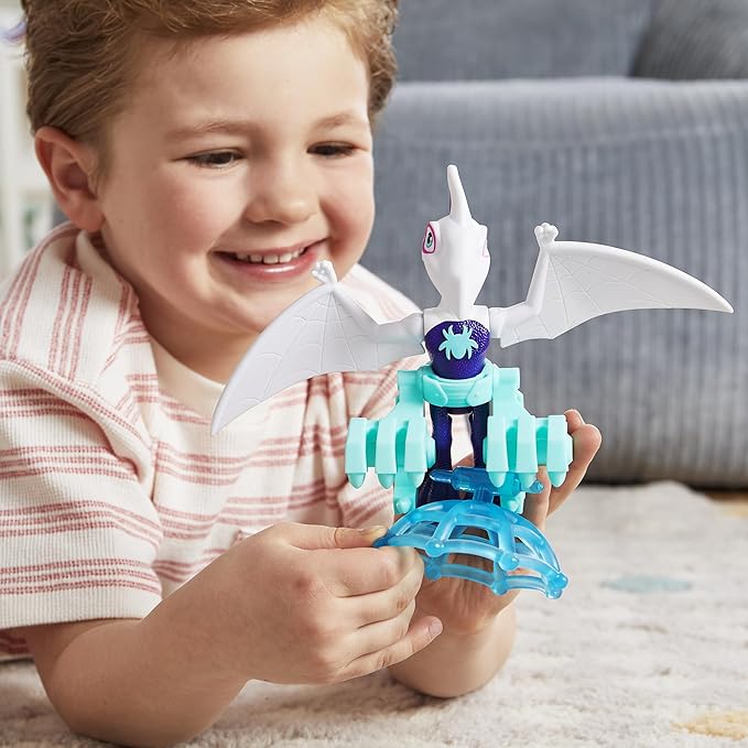 Spidey and his Amazing Friends Marvel Dino-Webs Ghostasaurus & Spidey 4-inch-Scale Spider-Man Action Figure Set, Toys for Kids Ages 3 and Up