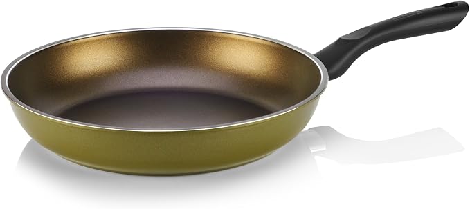 TECHEF - Color Pan 12" Frying Pan, Coated with New Safe Teflon Select - Color Collection/Non-Stick Coating (PFOA Free) (Spicy Olive)