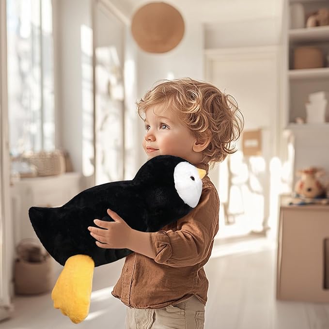 Niuniu Daddy 20" | 3.3 Pound Penguin Weighted Stuffed Animals for Adults Kids, Large Pillowfort Plush Animal Toys for Baby, Big Body Pillow for Gift Present Birthday Christmas Valentine Thanksgiving