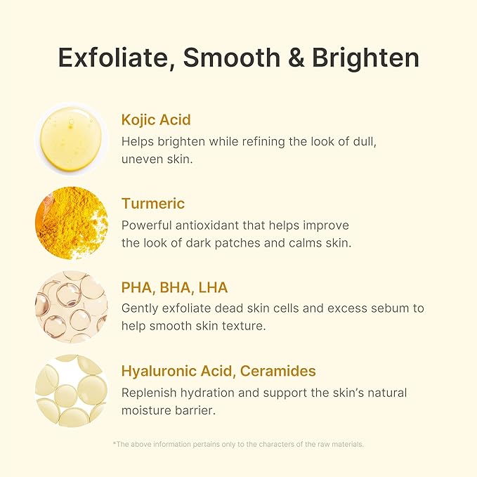 medicube Body Peel Shot with Kojic Acid and Turmeric | Gentle Body Brightening & Exfoliating Serum with BHA, LHA & PHA for Dead Skin Cells, Uneven Looking Skin & Excess Sebum | 9.46 fl.oz