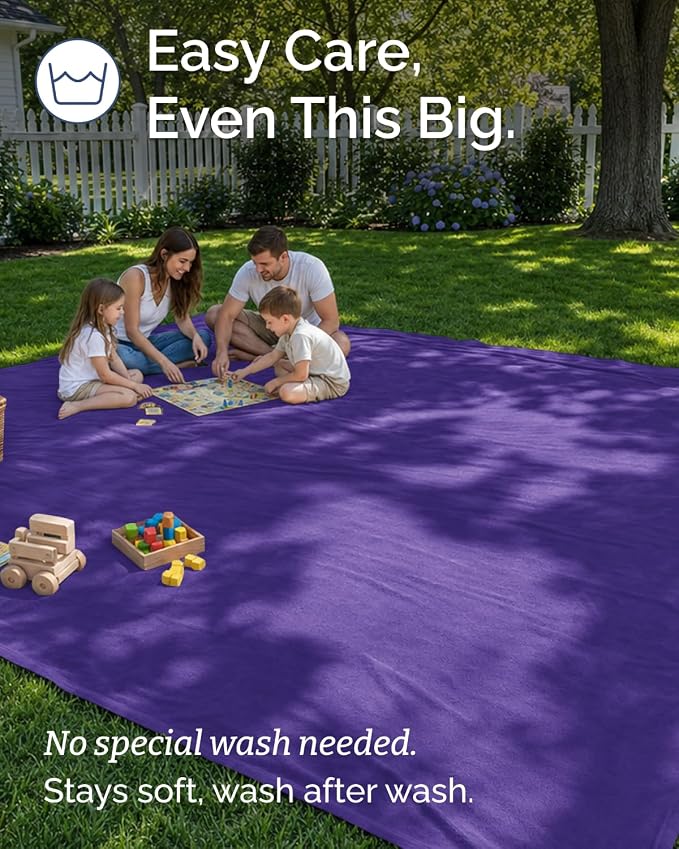 Ultra Soft Fleece Blanket Oversized King Size - Flannel Fleece Luxury Blanket - Lightweight for Couch Bed Chair - Thick, Warm and Breathable - All Season Cozy, Purple Haze