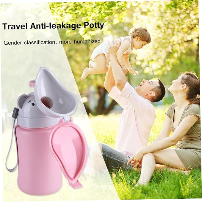 Travel Potty Portable Travel Toilet for Toddler, Baby Nitty Pee Bottle, Portable Kids Potty for Girls Car Camping