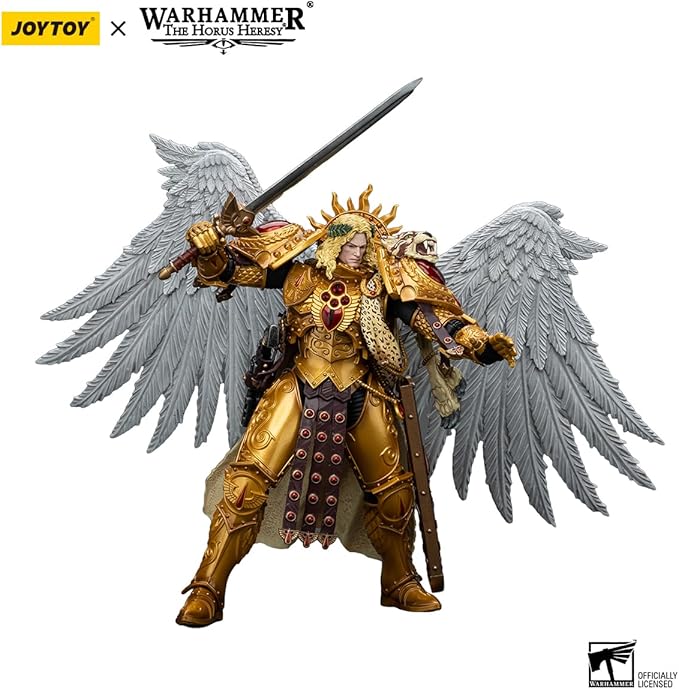 JOYTOY Warhammer The Horus Heresy Blood Angels Sanguinius Primarch of The IXth Legion 1:18 Scale Action Figure Mecha Joy Toy Collection Model 7.4in