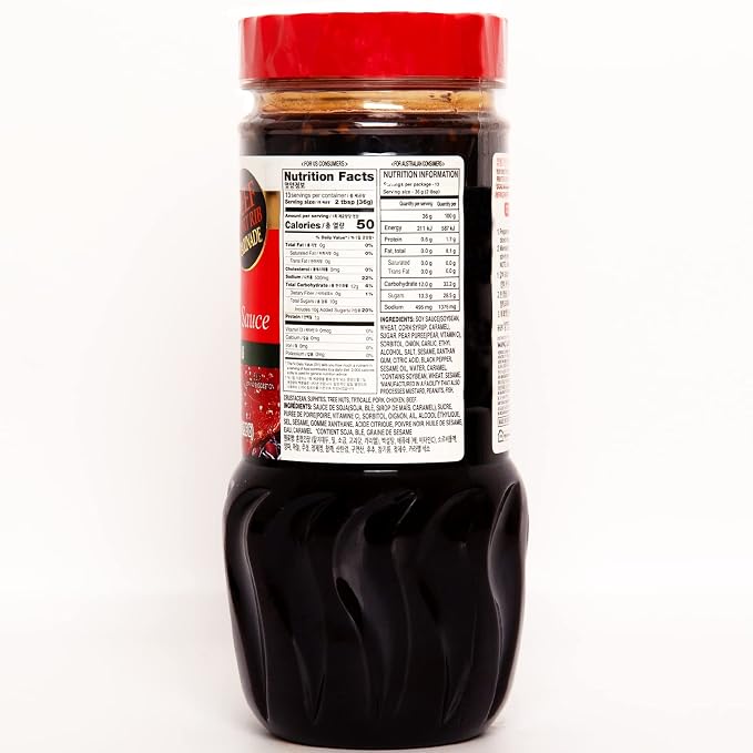 Wang Galbi Marinade, Korean BBQ Sauce for Beef Short Ribs | Sweet & Smoky Kalbi Marinade, Authentic Korean Rib Sauce, Made in Korea, No MSG, 16.93 oz Bottle