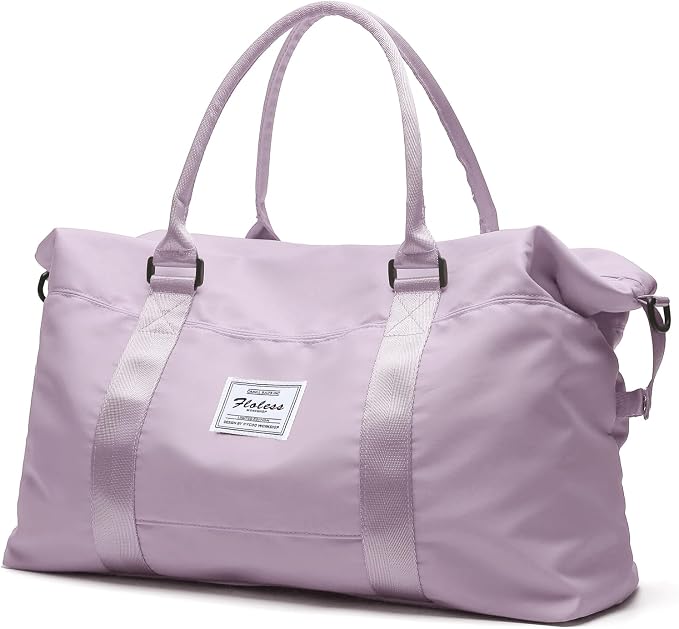 Travel Duffel Bag, Carry On Overnight Weekender Bags for Women | Travel Bag with Wet Pocket & Trolley Sleeve, For Spirit Airlines 18x14x8 Personal Item Bag