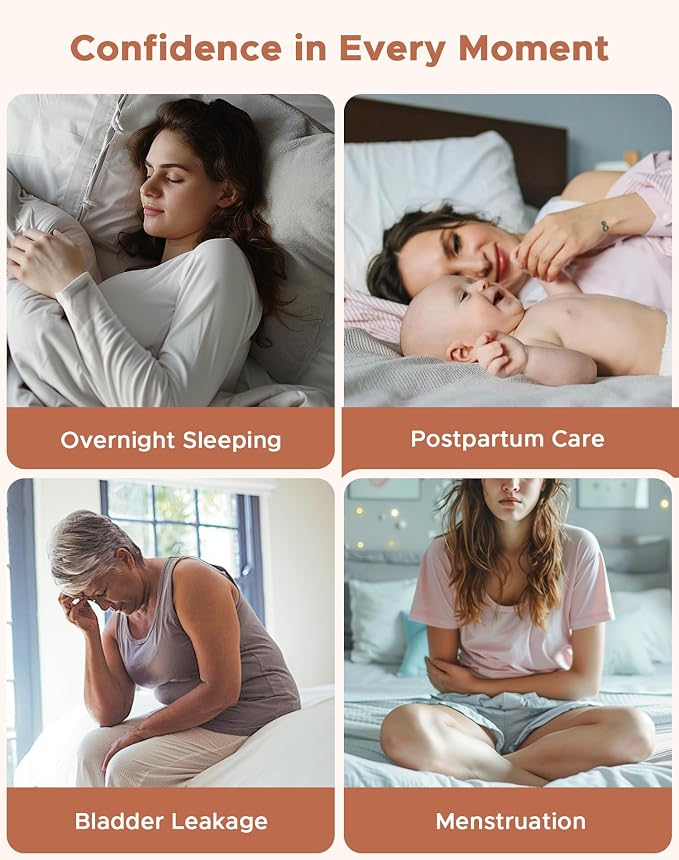 INNERSY Women's Period Underwear Leak-Proof Menstrual Hipster Multipack | Cotton Panties, 20ml Absorbency, for Post-Period Spotting, Menstrual, or Daily Backup