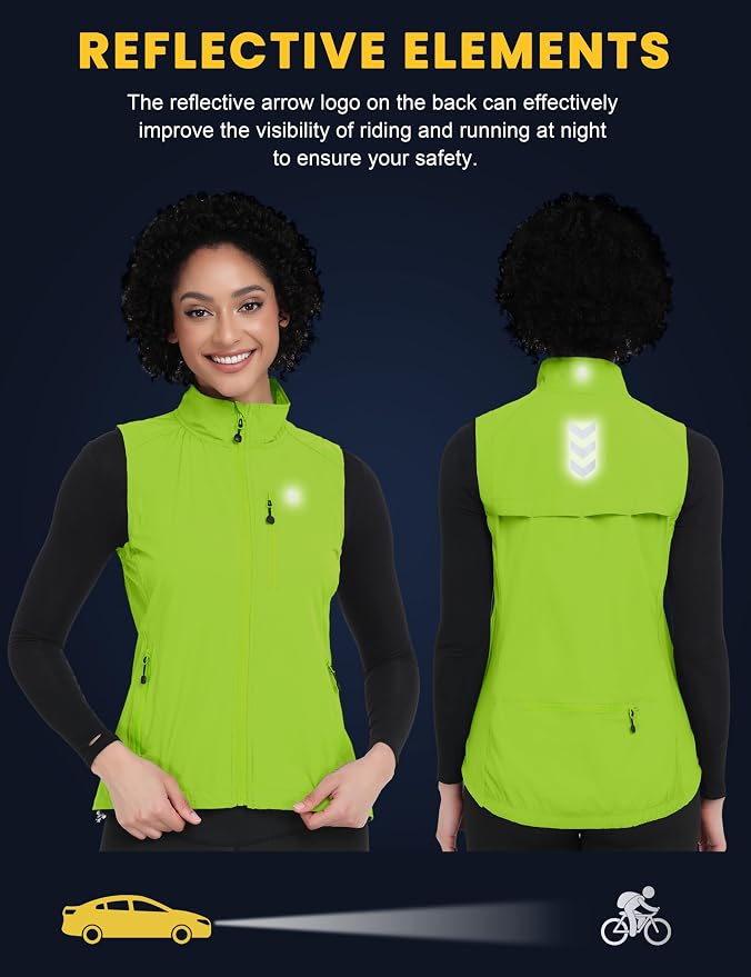 Little Donkey Andy Women's Lightweight Quick Dry Vest Windproof Summer Vest | Stretch Quick Dry Material, Windproof Breathable Vest, Cooling Effect Summer Outerwear, Running Cycling Golf Tennis Hiking