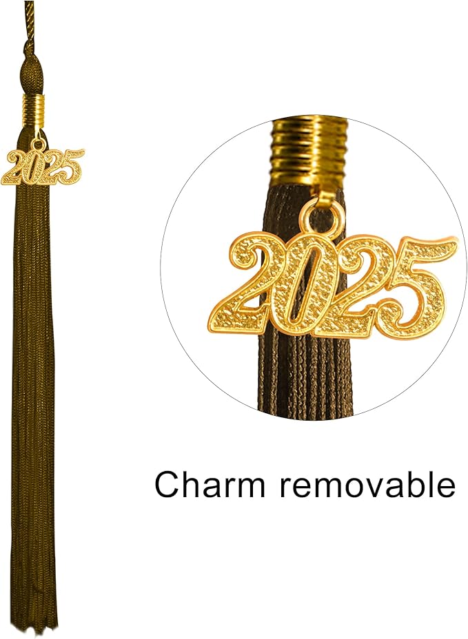 GraduationMall Matte Graduation Gown Cap Tassel Set 2025 for High School and Bachelor