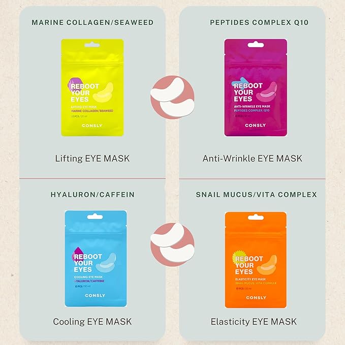 150 Pcs (5 Packs x 30) Marine Collagen & Seaweed Eye Masks – Fabric Under Eye Patches for Anti-Aging, Puffiness & Hydration