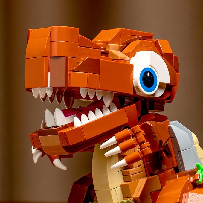 Dinosaur Building Set - Baby T. rex Jurassic Style, with Gift Box Packaging, Educational Construction Toy for Boys Girls Ages 6+,Realistic Tyrannosaurus Model for Kids Educational Creative