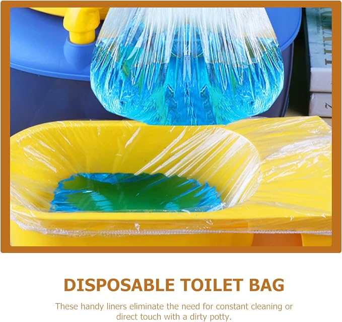 100pcs Toddler Potty Bags Disposable Portable Poop Pouch for Boys and Girls Car Outdoor Use