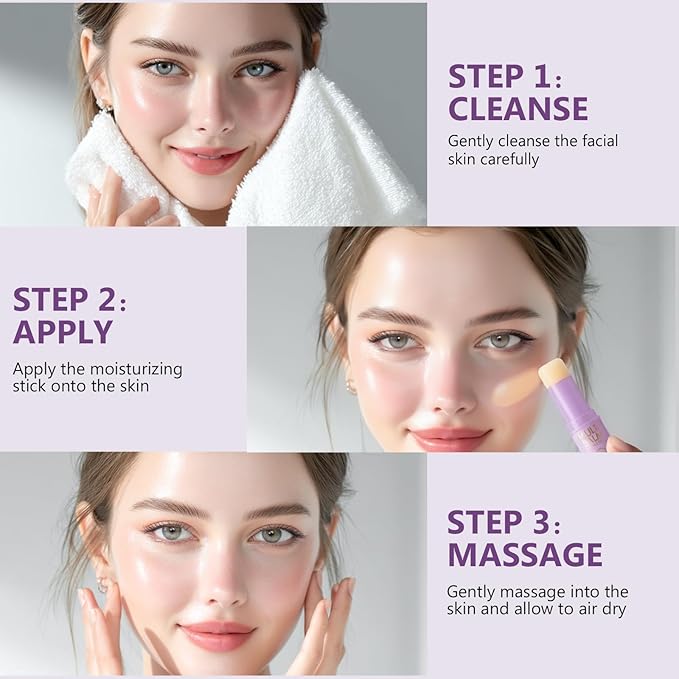 AiRunTech Salmon Dna Multi Balm Stick, Anti-Wrinkle, Hydrating & Firming Face, Eye and Neck Balm, Moisturizing Stick for Women to Tighten, Compact and Portable, Nourishing Hydration for Skin care