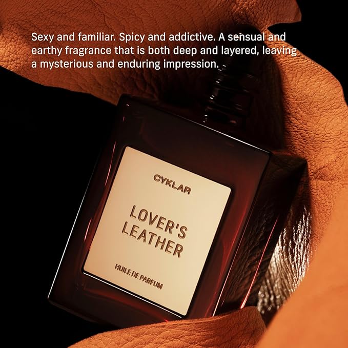 CYKLAR Perfume Oil for Skin – Lover’s Leather Scent – Spicy, Sensual & Earthy Perfume Fragrance with Saffron, Leather & Sandalwood Notes – Travel-Friendly 15ml