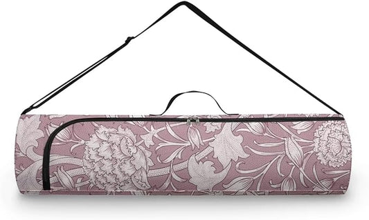 Yoga Mat Bag with Adjustable Shoulder Strap and Handle Zipper, 30in Wide x 6.3in Diameter for Yoga Mat Storage