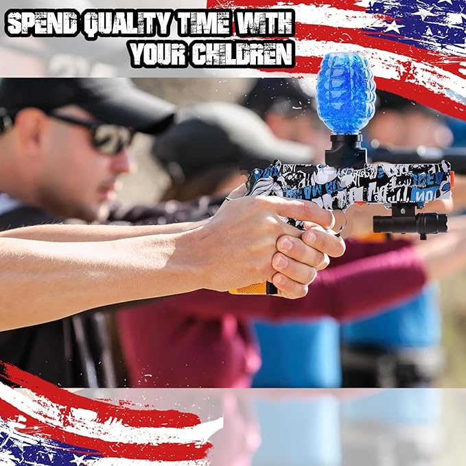 Electric Gel Blasters, Automatic Splatter Blaster with 40000+, Splat Ball Blasters - Summer Outdoor Yard Activities for 14+ Years Old, 2 Pack