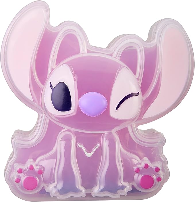 Disney Angel Stitch Premium Pre-Made Slime, 8 oz Glossy, Stretchy, Super Soft, Pink Slime, Stitch Shaped Confetti Add-Ins, Great 6 Year Old Toys
