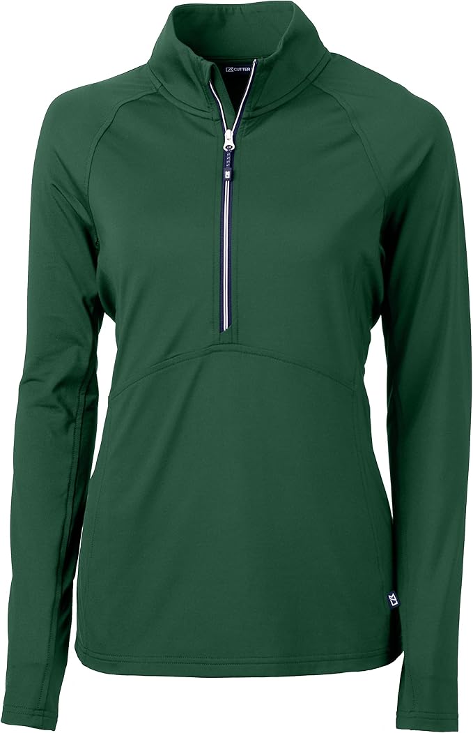 Cutter & Buck Womens Long Sleeve Adapt Eco Knit Half Zip Pullover