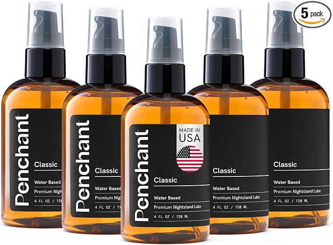 Penchant Classic Water-Based Personal Lubricant for Women and Men – Smooth Clean-Rinsing Personal Lube for Everyday Use - Unscented, Condom Compatible Lube for Sex - Made in USA (20 fl oz)
