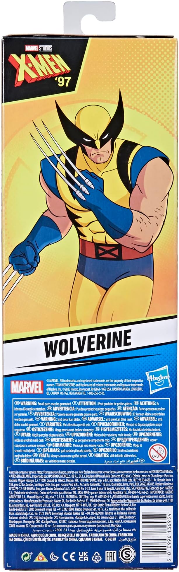 Marvel Titan Hero Series X-Men Wolverine 12-Inch-Scale Action Figure, X-Men Toys, Super Hero Toys for Kids, Ages 4 and Up
