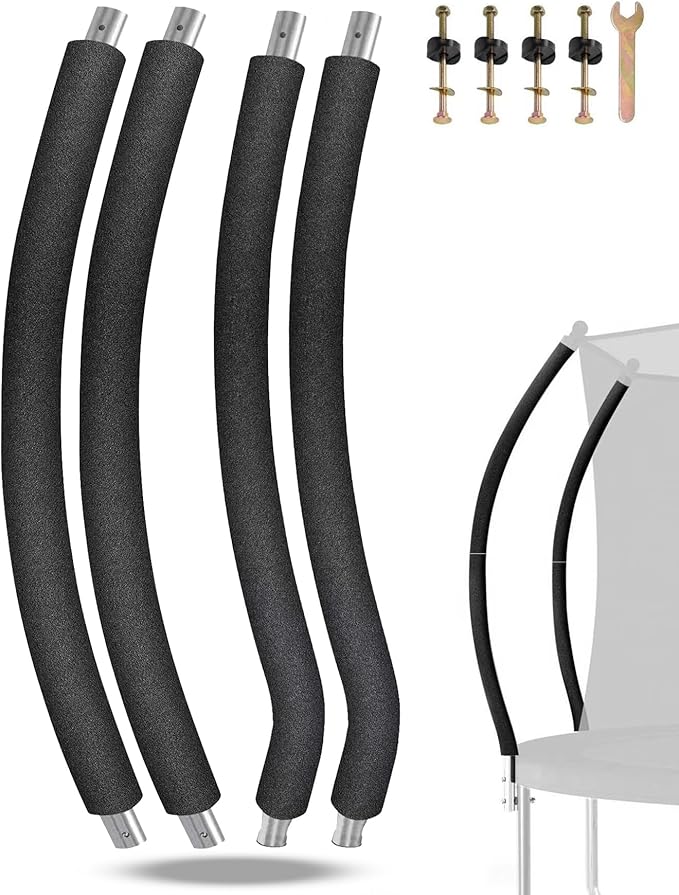 Trampoline Poles Replacement for Skywalker Or Jumpzylla,Galvanized Trampoline Enclosure Pole for Skywalker or Jumpzylla,Replace Parts#4201 4202 4135 OR for Jumpzylla 8ft 10ft&12ft 14ft