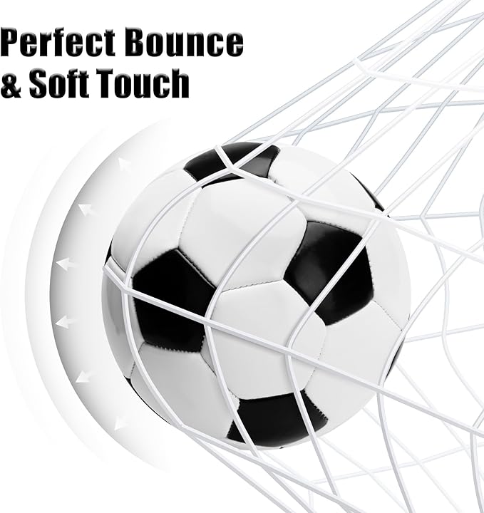 Soccer Ball Size 2 Size 3 Size 4 Size 5 with Pump Deflated - Single, 2 or 3 Pack Official Size & Weight Training Ball - Operation Christmas Child Shoebox - Gift for Toddler Kids Boys Girls Youth Adult
