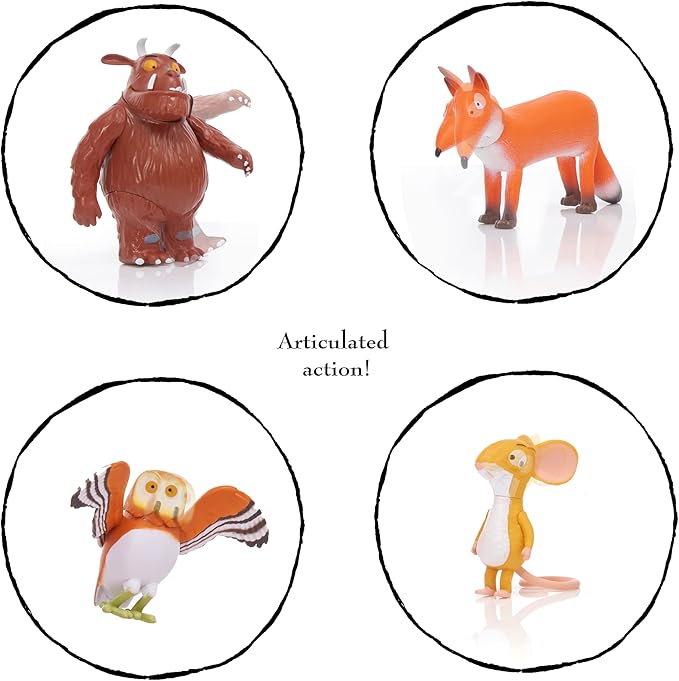 WOW! PODS Stuff The Gruffalo Story Time Family Pack Mini Play Figures | Official Toy Characters Set from The Julia Donaldson and Axel Scheffler Childrens Books and Films