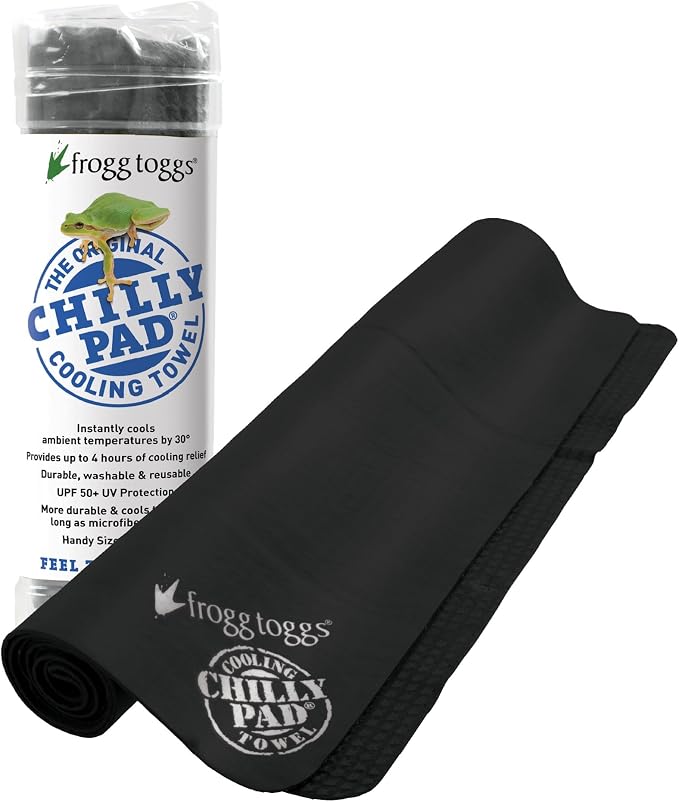 FROGG TOGGS Chilly Pad, Instant Cooling Towel, Long Lasting, Reusable, Sports and Outdoors Neck Towel 33x13
