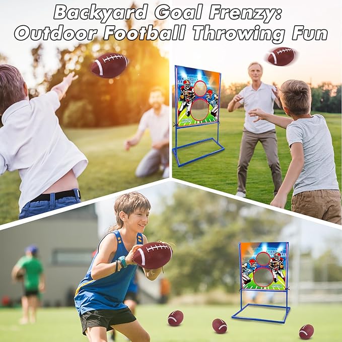 Throwing Target Game - American Football - Football Gifts for Kids 6-8 Boys 8-12 - Inspired Outdoor Fun for Children | Teenager | All Ages Perfect for Parties, Gatherings, and Family Events