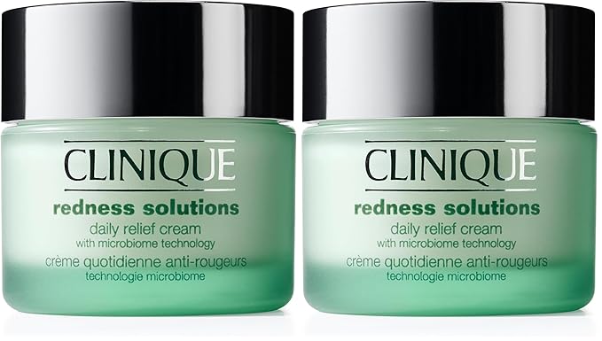 Clinique Redness Solutions Daily Relief Cream with Microbiome Technology,1.7 Fl Oz,(Pack of 2)