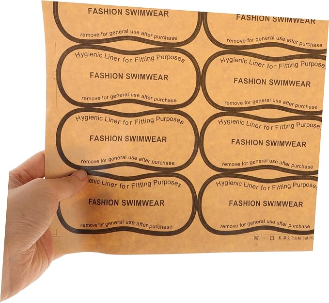 100Pcs Adhesive Protective Stickers for Swimwear and Panty Liners Strong Adhesive Decals for Underpants Smooth Surface Easy Application Material
