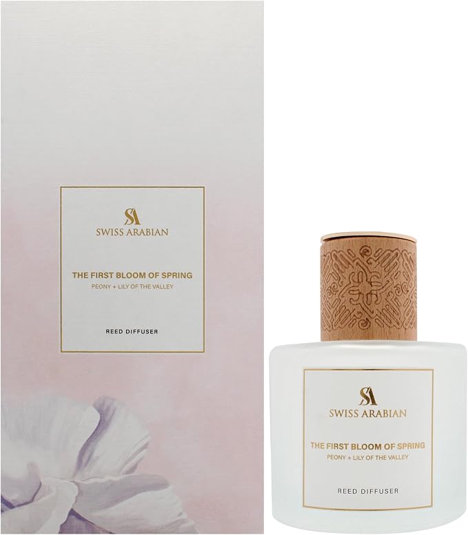 The First Bloom of Spring Reed Diffuser by Swiss Arabian for Unisex – Elegant 6.76 oz Aroma Diffuser