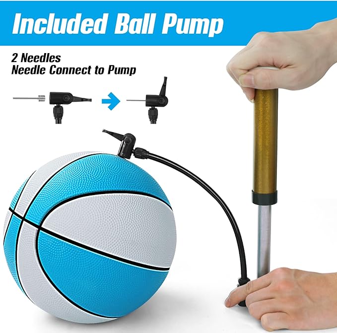 TNELTUEB Mini Basketball Replacement 8.5 Inch Pool Basketballs Ball Hoop Indoor Outdoor Toy, Fits All Standard Swimming Pool Basketball Hoop Pool Game Toy Water Games