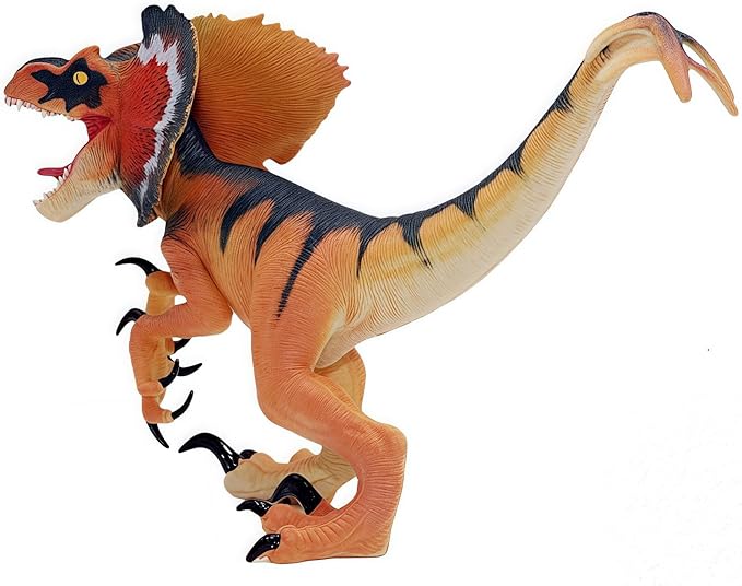 Gemini&Genius Dilophosaurus Dinosaur Toy, Realistic Action Figure, Gift, Stocking Stuffer, Birthday Cake Topper, Family Party Gifts, Room Decoration for Kids