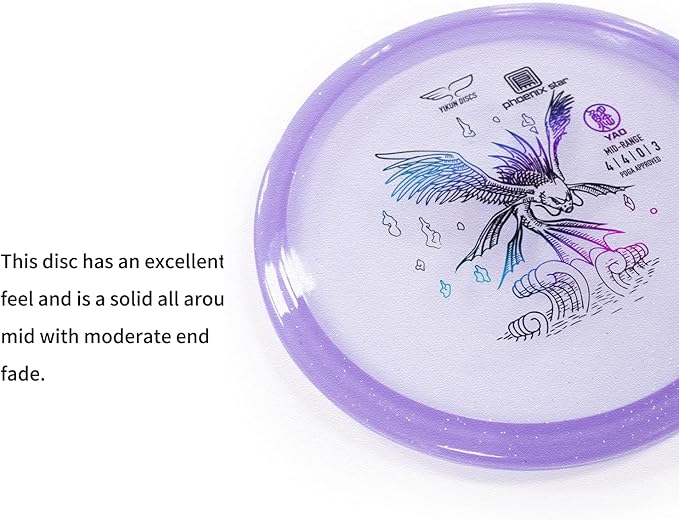 Yikun Yao PDGA Approved Midrange Disc Golf | Multiple Plastic Types, Reliable Flight Path | Overstable Mid Range Discs Golf for Outdoor Games and Competition