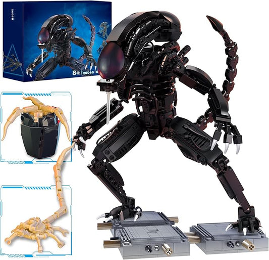 Xenomorph Action Figure Toy Building Set Compatible with Lego for Adults,Cool Scary Toys Gifts for Boys and Girls 8-14 Years Up 687 pcs