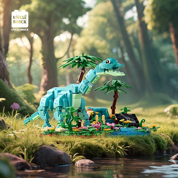 Dinosaur World Building Block Set,Brachiosaurus Dinosaur Park Sets for Boys and Girls 8-12,Brachiosauru Building Sets,Home or Office Décor Sets for Boys 8-14(559pcs)