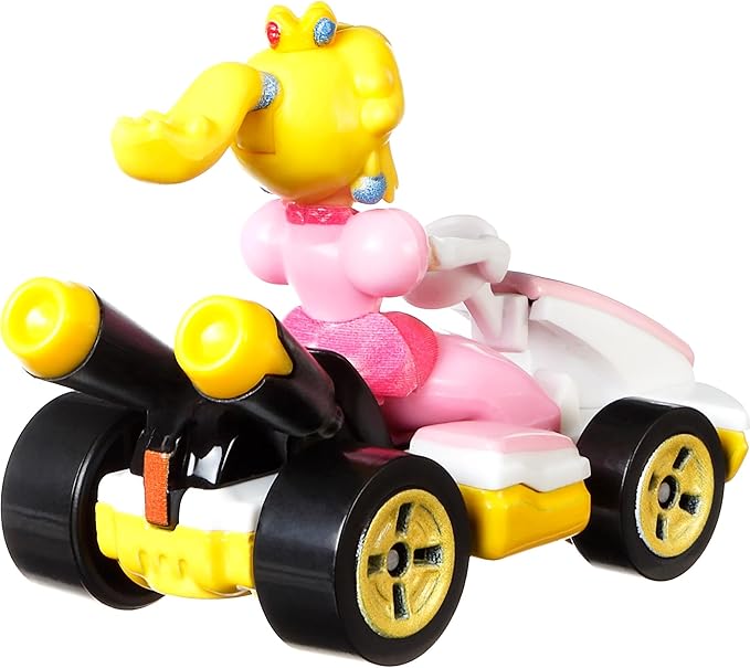Hot Wheels GBG28 Mario Kart 1:64 Die-Cast Peach with Standard Kart Vehicle