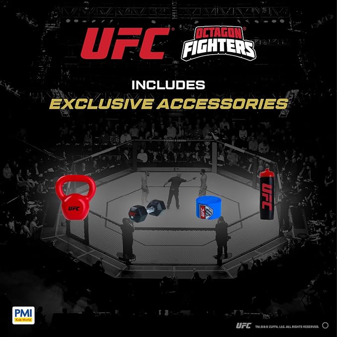 UFC 2.5-Inch Collectible Figures 8-Pack Deluxe Box – Includes 8 Fighters with Accessories, Realistic Poses, and Officially Licensed UFC Collectibles by PMI