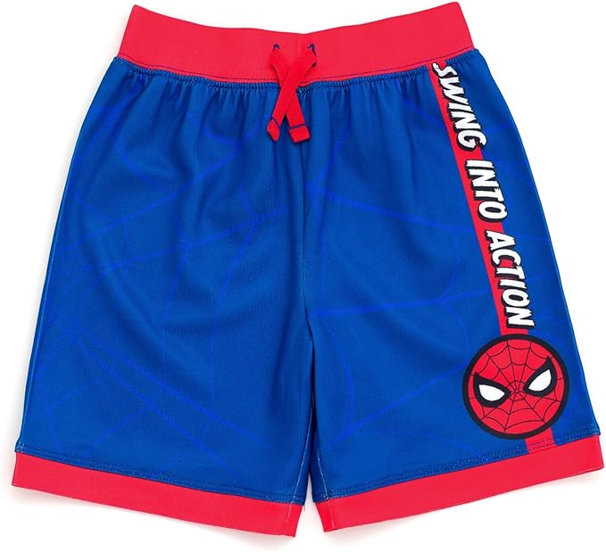 Marvel Spider-Man Miles Morales Hulk Mesh Jersey Tank Top Shirt and Basketball Shorts Toddler to Big Kid Sizes (2T - 18-20)