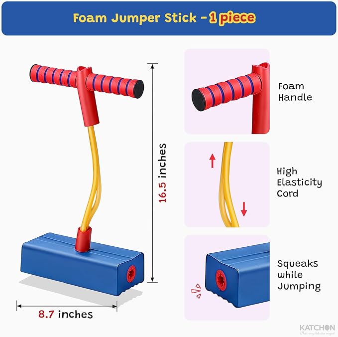KatchOn, My First Foam Pogo Jumper for Kids - Pogo Stick for Kids | Toys for 3-12 Year Old Boys, Girls | Outdoor Toys, Indoor Toys Fun Gifts | Birthday Gift 3-12 Year Old