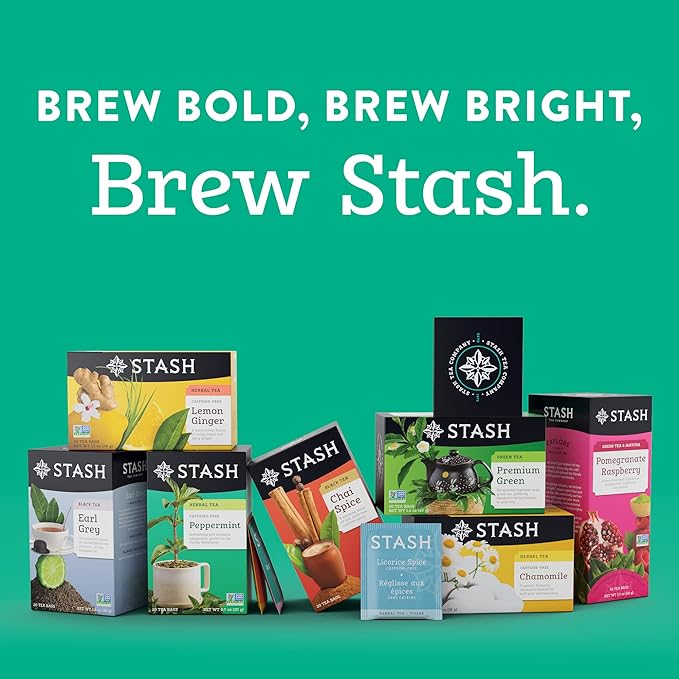 Stash Tea Pomegranate Raspberry Green Tea, Box of 100 Tea Bags