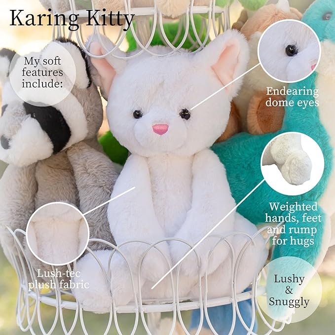 World's Softest Plush Karing Kitten, Lushee, Large, 16" Stuffed Animal for Baby, Toddler, Kids, Adults - Soft, Huggable Stuffed Kitten- Adorable Toy Made from Kid-Friendly, Quality Materials